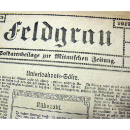 JOURNAL ALLEMAND FELDGRAU 1917
