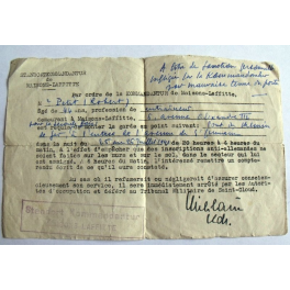 DOCUMENT OCCUPATION 1941