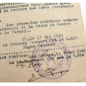CITATION MARSOUIN 6ème RIC , 1945